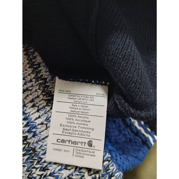 Carhartt Women's lot of four blue knit winter hats - Picture 3 of 4